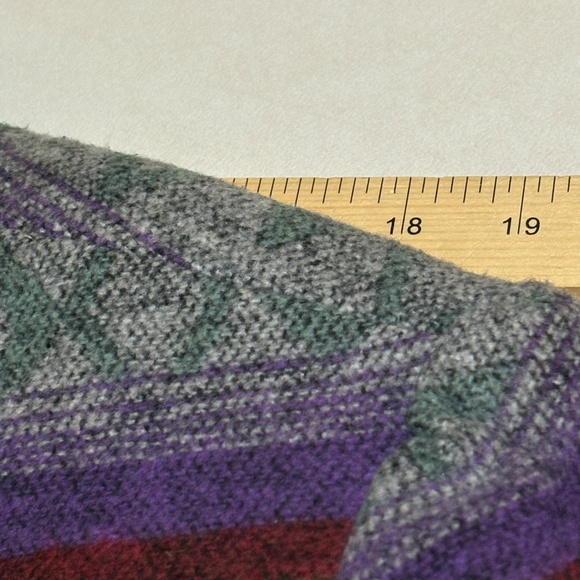 VTG Aztec Southwestern Women's Blanket Jacket Sz 2X Julia Klein Cotton Lined - Picture 12 of 13